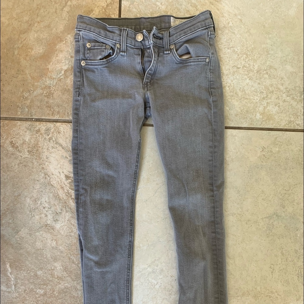 Rag and Bone grey skinny jean